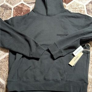 Essentials Dark Gray Hoodie Sweater